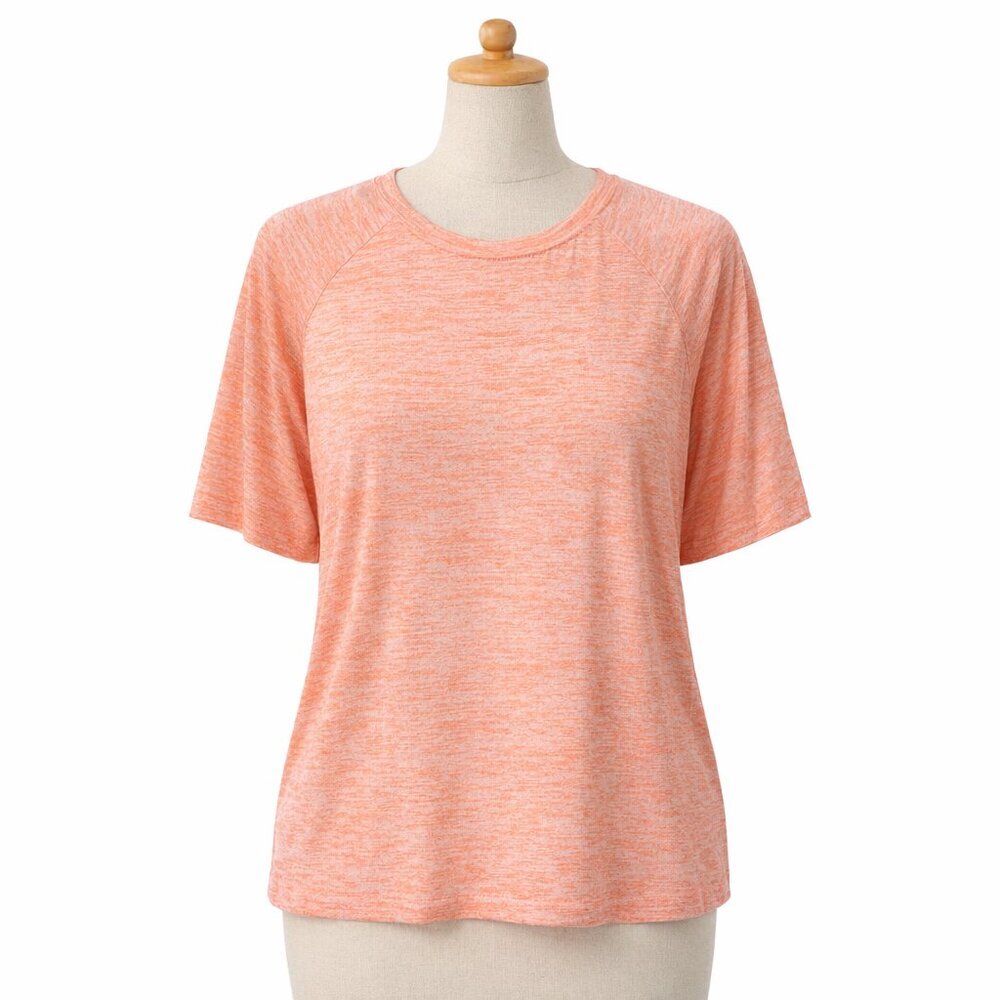 St. John's Bay T-shirt 1X Peach-pink stretchy Classic Casual Comfy Rayon